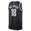 Brooklyn Nets Yuta Watanabe 18 Nike 2022-23 Icon Edition Musta Miesten Pelipaidat Swingman